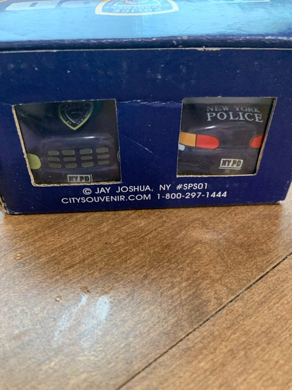 CitySouvenir NYPD Police Car Salt & Pepper Shakers - Blue